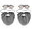 2Ensembles Et Barbe Couleur Assortie Pour Fête 3