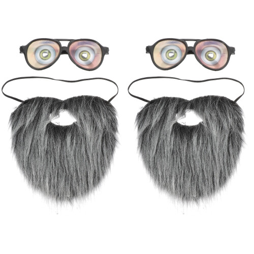 2Ensembles Et Barbe Couleur Assortie Pour Fête 2