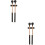 4Pièces Maillets Marimba Bois Manche Durable Caoutchouc 8