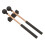 4Pièces Maillets Marimba Bois Manche Durable Caoutchouc 3