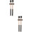 4Pièces Maillets Marimba Bois Manche Durable Caoutchouc 9