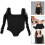 2Pièces Combinaison Courte Bodycon Longues Polyester 7
