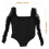2Pièces Combinaison Courte Bodycon Longues Polyester 4