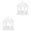 2Pièces Pavillon DIY En ABS Pour Décor Paysager Et Table 5