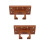 2Ensembles Suspension Murale En Bois Marron Pour Instruments À Cordes 7