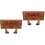 2Ensembles Suspension Murale En Bois Marron Pour Instruments À Cordes 4
