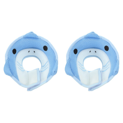 2Pièces Collerette Récupération Chat Doux Coton Éponge Ajustable 2