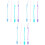 12Pcs Silicone Baby Pacifier Clips Assorted Colors Safe Badge Clips 3