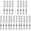 20Pièces Stylos Plume Transparent Ergonomique Pour Fine 4