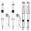 20Pièces Stylos Plume Transparent Ergonomique Pour Fine 2