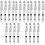 20Pièces Stylos Plume Transparent Ergonomique Pour Fine 5