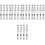 20Pièces Stylos Plume Transparent Ergonomique Pour Fine 6