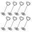 32Pcs Steel Wire Picture Holders Table Number Clips 1