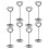 32Pcs Steel Wire Picture Holders Table Number Clips 3