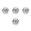 4Pcs Silver Stainless Steel Gutter Guards Leaf Filter Drain Cover 5