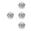 4Pcs Silver Stainless Steel Gutter Guards Leaf Filter Drain Cover 6