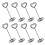 32Pcs Steel Wire Picture Holders Table Number Clips 2