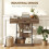 Homcom HOMCOM Console Table Hallway Table with Storage Shelves, Rustic Brown 4