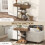 Homcom HOMCOM Console Table Hallway Table with Storage Shelves, Rustic Brown 7