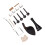 Kit di violino da 15 pezzi, taglie 3/4 e 4/4, dimensione piena, ebano e argento 11