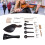 Kit di violino da 15 pezzi, taglie 3/4 e 4/4, dimensione piena, ebano e argento 1