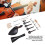 Kit di violino da 15 pezzi, taglie 3/4 e 4/4, dimensione piena, ebano e argento 7