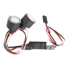 RC koplampkit, draagbare RC schijnwerpers, superheldere zoeklicht voor RC auto's, aluminiumlegering lampbehuizing, hoge helderheid, stabiele
