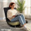 Homcom HOMCOM Folding Floor Chair, Floor Sofa with Adjustable Backrest, Wide Seat 6