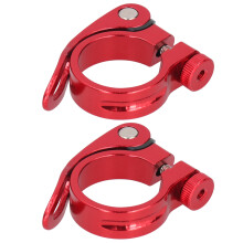 Quick Release Bicycle Seatpost Clamp Universal Bike Compatibility Ergonomic Design Hollow Lightweight Aluminum Alloy Adjustable Seat Height With Sandb