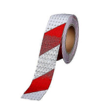 Reflektierendes Warnband, 25 Meter * 5 Zentimeter, abriebfestes selbstklebendes Sicherheitslabel