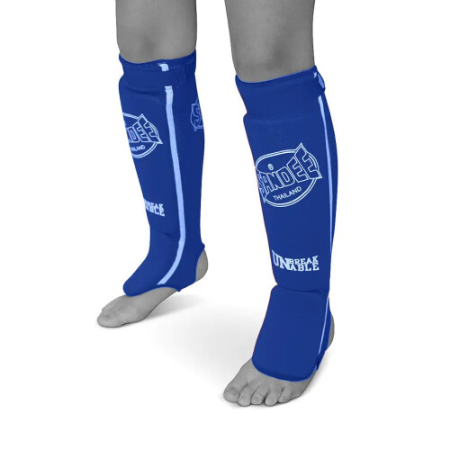 (Blue, Junior) Sandee Cotton Lightweight Shin Guards
