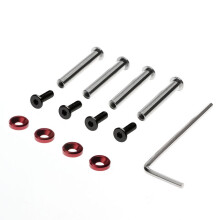 Set of Fan Screws for Desktop Computer Cases Secure,-Red
