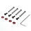 Set of Fan Screws for Desktop Computer Cases Secure,-Red 1