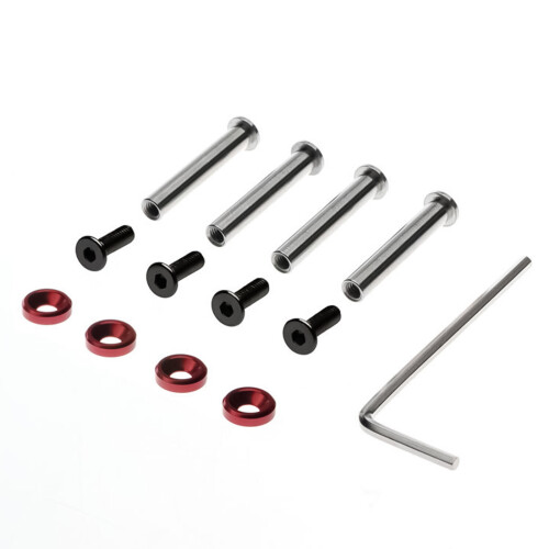 Set of Fan Screws for Desktop Computer Cases Secure,-Red