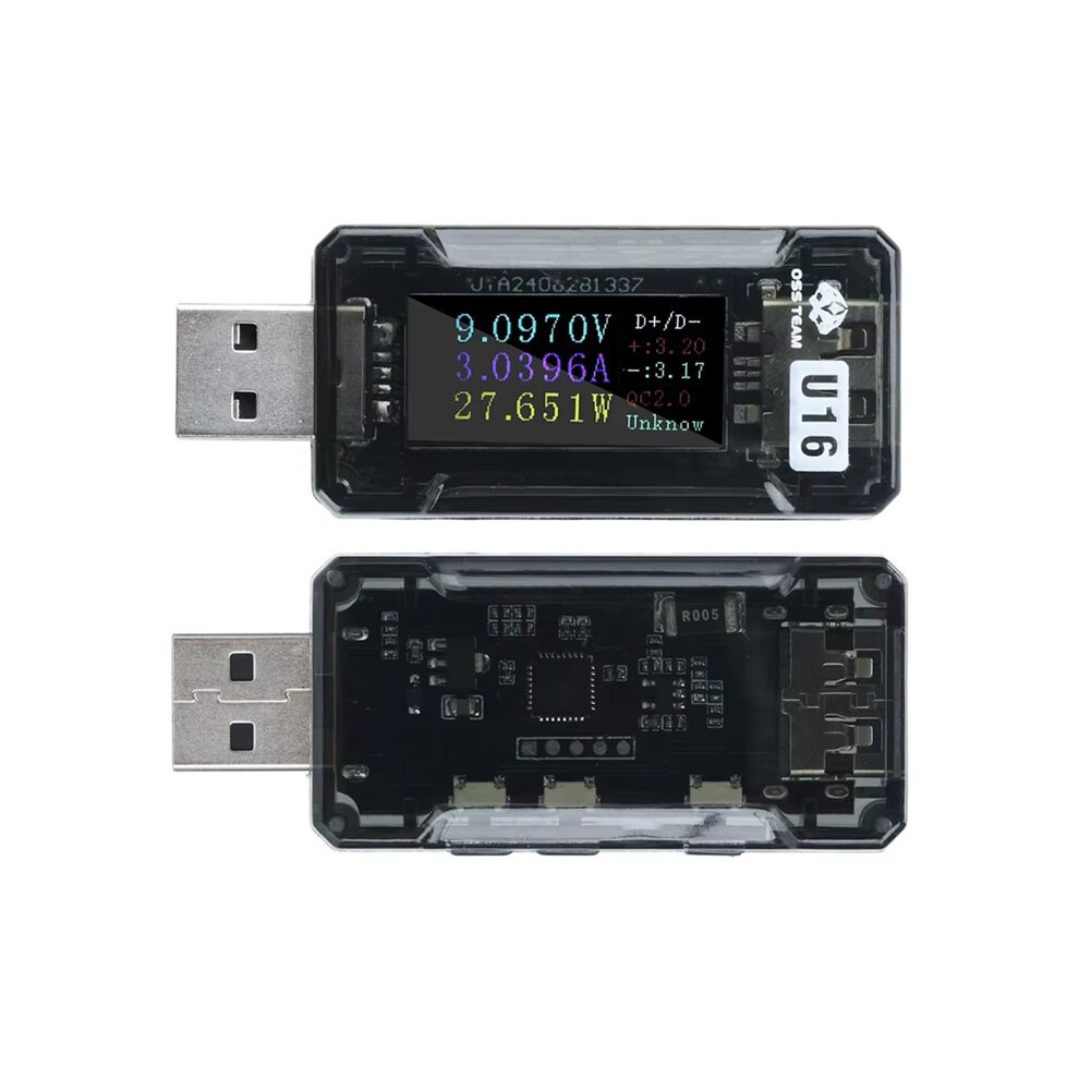 Ips Hd Screen Usb Tester Voltmeter Ammeter Type-C Pd/Qc2.0/Qc3.0 Fast Charge Detection Voltage Current Capacity Tester A 4711358867134