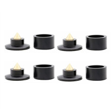 Chock Spikes FjäDer DäMpningsdyna HIFI Stativ FöTter HöGtalare Spike Foot Pad KTV Stage HöGtalare Aluminium Isolation Svart