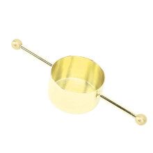 30ml Gold-Plated Stainless Steel Bartender Jigger, Precise Double Bead