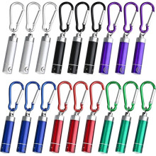 18Pack Torch Key Fob Children, Coloured Aluminium Key Fob Torch, Suitable for Children'S Birthday Gift