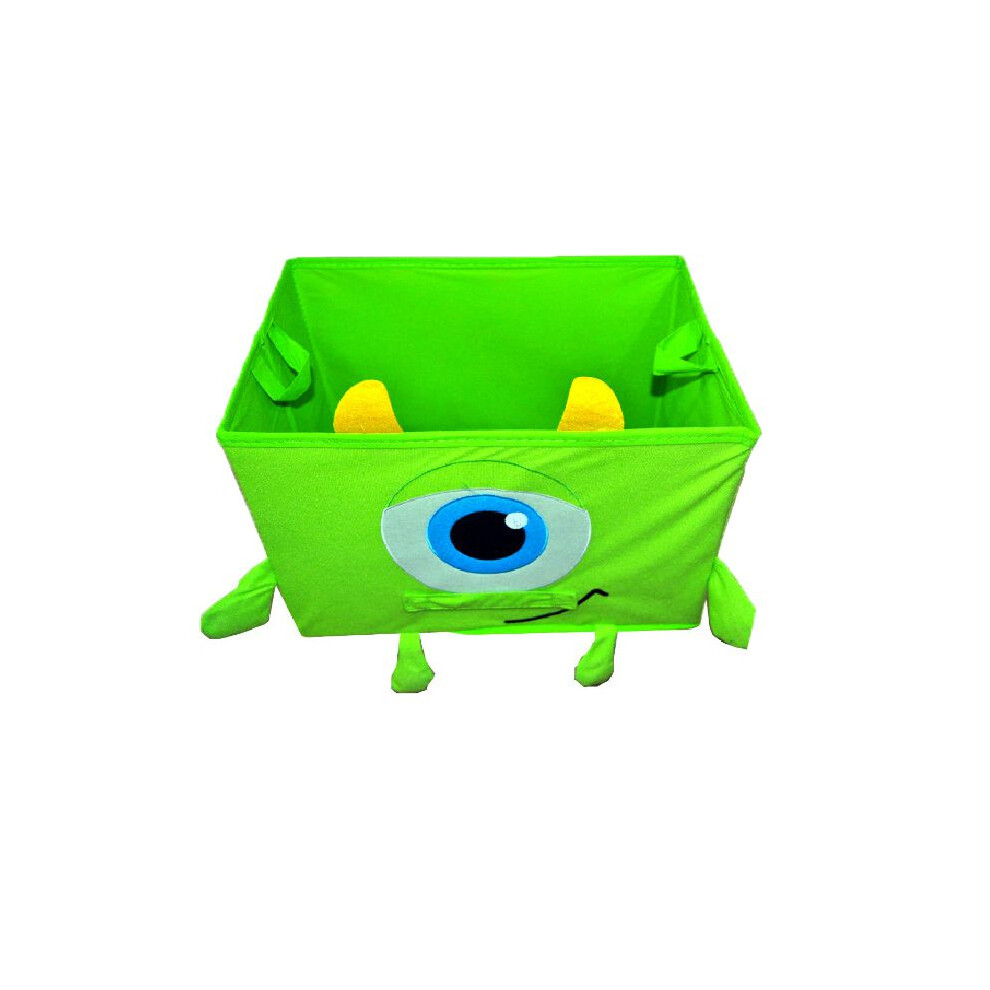 (Mike Wazowski) Monsters Buzz University Year Folding Storage Box Toy Bin Sundries Clothes Light