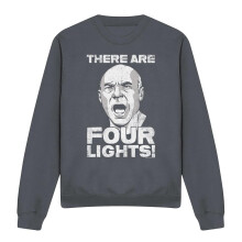 (S, Charcoal) Star Trek Unisex Adult Four Lights Sweatshirt