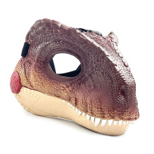 Jurassic-inspirierte elektrische Dinosaurier-Maske für Kinder ab 7 Jahren mit Lichtern & realistischen Details