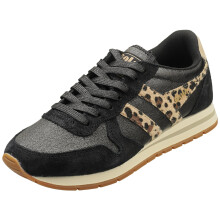 (8) Gola Daytona Blaze Womens Fashion Trainers in Black Leopard