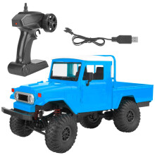 Camion 4x4 Offroad cu telecomandă RC Rock Crawler cu direcție proporțională, vehicul RC pentru toate terenurile, cu faruri LED, suspensie cu