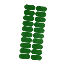 Billiard Table Marking Stickers, 35 Pieces Green 55mmx25mm, Precise Positioning Strong Adhesion Cloth Protection