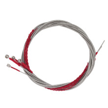 4Pcs Stainless Steel Acoustic Bass String Set Flexible & Uniform Vibrations