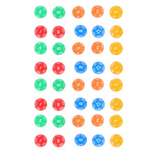 Bolas para máquinas de lotería para juegos interactivos, bolas de bingo numeradas de colores brillantes que mejoran la diversión familiar y las