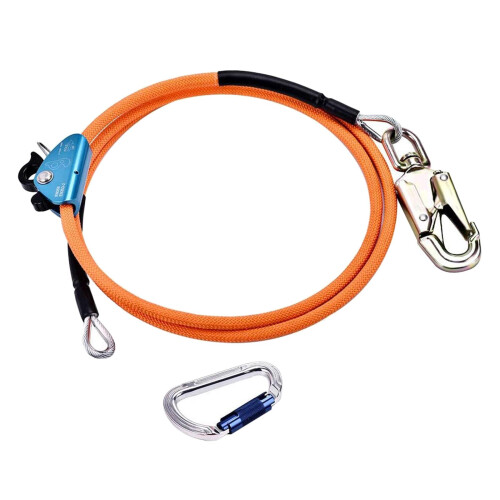 Arborist Positioning Lanyard Adjustable Tree Climbing Set Rope 10ft Wo