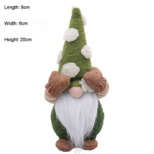 (Facepalm Green)Faceless Doll Christmas Decorations Home Ornament Xmas Gifts Hanging Doll Leg