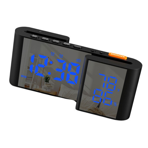 Digital Alarm Clock ABS PC Shell FM76~108MHz Radio For Deep-2