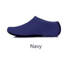 (Navy Blue,XXL(42-43)Foot Length=26cm)Meias aquáticas secagem rápida sapatos aquáticos praia surf natação roupa de mergulho